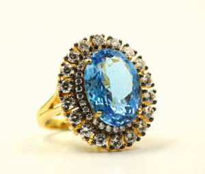 Handcrafted Radiant Blue Topaz Moissanite <b>Ring</b> Sterling Silver Jewelry Rhodium Plating Christian Religious Gift Fashion <b>Rings</b> - Product Image 6