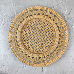 Eco-Friendly Natural Rattan Round Charger Plate Elegant Placemat for Weddings Home Dinners Durable Sustainable Packed in Carton - Product Image 6