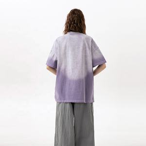 เสื้อยืดคอกลมแขนสั้นสำหรับผู้ชายผ้าฝ้าย100% เบาปกติผ้าถักสีล้วนเป็นมิตรกับสิ่งแวดล้อมปรับแต่งด้านหน้าได้ - Product Image 3