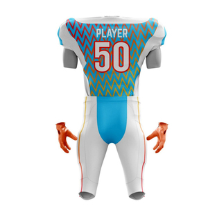 2025 nouveau maillot de Football américain personnalisé jeunesse de haute qualité chaude meilleure conception blanc Sublimation uniforme de Football américain - Product Image 3