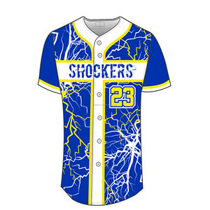 Vente en gros OEM Maillot de baseball sur mesure pour hommes Uniforme de l'équipe de softball en polyester Vêtements de football américain en spandex Logo personnalisé - Product Image 1