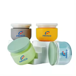 พลาสติก PET 250 กรัม 300 กรัมสีสันสดใสขวดครีมที่กําหนดเองครีมทาหน้าขวดขัดผมขวดครีมบํารุงผิวโรงงานเวียดนาม - Product Image 1