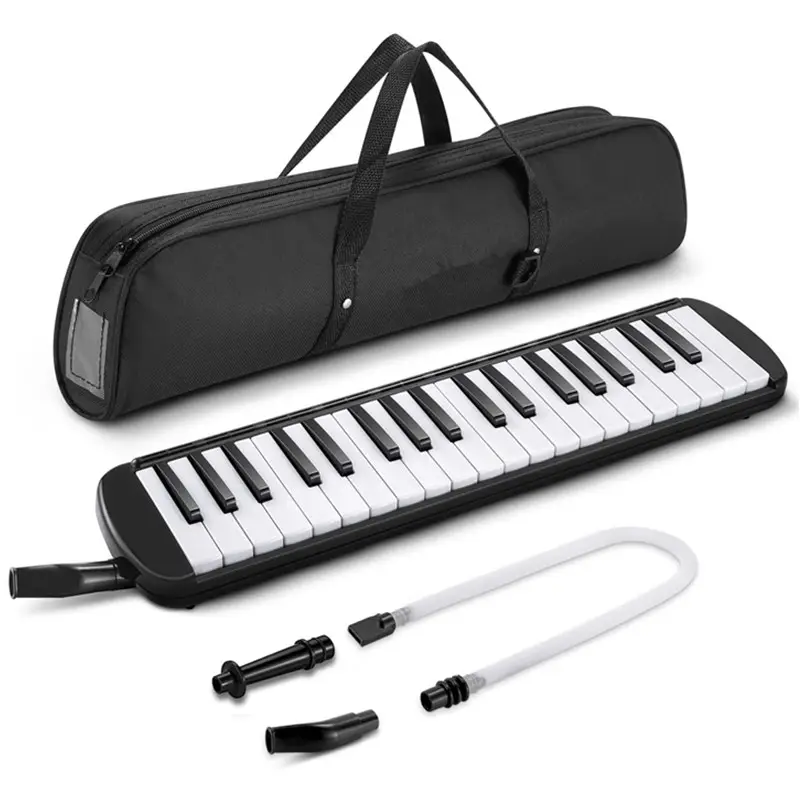 37 Keys Melodica, Piano Keyboard Wind Musical Instrument with Mouthpiece Tube Melodica