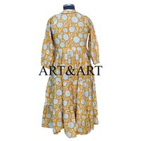 Robe mi-mollet décontractée en coton imprimé numérique floral toutes saisons pour femmes adultes, col rabattu, coupe évasée, grande taille, antistatique