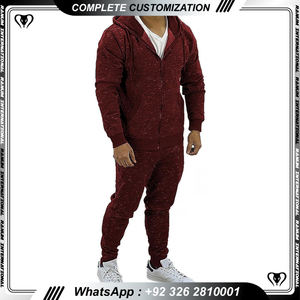 Vêtements de sport lourds personnalisés, sweats à capuche et pantalons de jogging avec logo brodé sur patch - Product Image 6