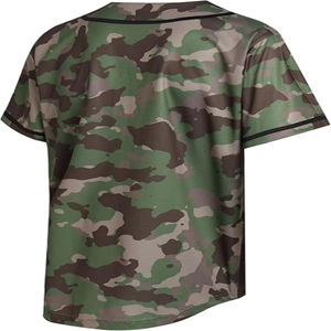 Maillots de baseball personnalisés camouflage pour les jeunes Maillots de baseball vierges à fines rayures Maillots de baseball vierges classiques Unisex THT WEARS - Product Image 4