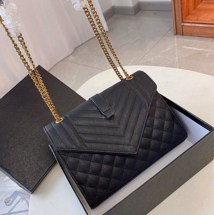 Fashion Chain crossbody Women Lady Handbags Shoulder Messenger Bag Tote Purse wallet Genuine Leather Caviar Skin Designer Top Qu