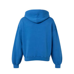 Sweat à capuche pour hommes Pull à cordon en coton biologique Oversized Heavyweight Hoodies - Product Image 3