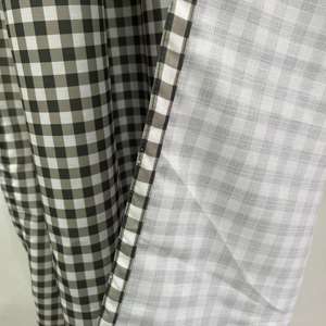 Style moderne Extra Long hôtel fenêtres tringle à lin poche rideau panneau sauge vert vichy délavé à la pierre toutes saisons personnalisable - Product Image 2