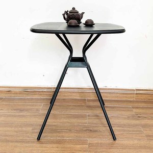 Minimalist Powder-Coated Iron Cafe <b>Table</b> Outdoor TTB002 Durable Design - Product Image 6