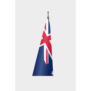 Drapeau officiel d'Australie pour intérieur, 3x5 pieds, imprimé numériquement, en nylon, soie, vinyle, polyester, avec mât en aluminium, pour affichage multiple - Product Image 3