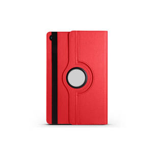Étui en cuir rotatif Netzy pour Samsung Galaxy Tab A9 Plus SAF360 compatible 11 pouces, en silicone rouge avec fonction veille - Product Image 1
