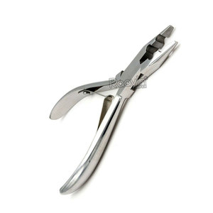 Kit professionnel de pinces pour extensions de cheveux à micro-anneaux, aiguille à perler et crochet de tirage en acier inoxydable de qualité chirurgicale - Product Image 1