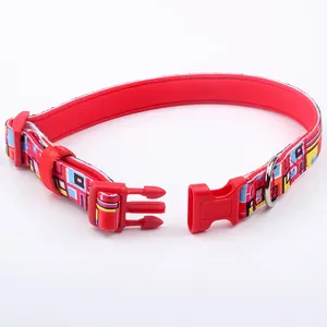 Collar de nailon personalizado de la mejor calidad, collar ajustable de neopreno, suministros para mascotas - Product Image 3