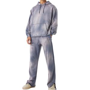 Conjuntos de sudaderas con capucha para hombre, jersey liso de gran tamaño, forro polar en blanco, nuevo diseño de pisada para hombre, chándales personalizados, precio barato - Product Image 1