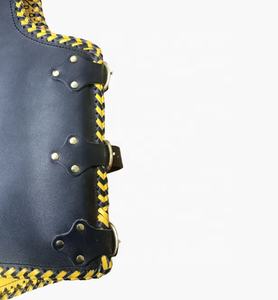 เสื้อกั๊กหนังแท้สำหรับขี่มอเตอร์ไซค์สี่ฤดู - เสื้อแจ็คเก็ตหนังวัวแบบปรับได้สำหรับผู้ชาย เสื้อกั๊กแขนกุดสำหรับกิจกรรมกลางแจ้ง - Product Image 5