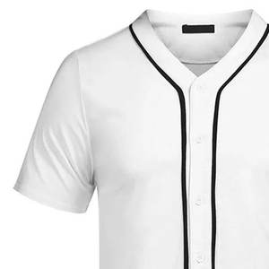 Uniformes de Béisbol Personalizados de Alta Calidad, Transpirables y de Secado Rápido, 100% Poliéster, Colores y Logotipo Personalizados, Cuello en V, Ropa de Equipo - Product Image 4