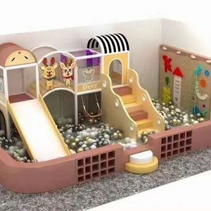 Castillo Inflable Interior, Parque Infantil Grande, Diversión Familiar, Trampolín Personalizado, <span class=keywords><strong>Escalera</strong></span>, Tobogán, Pelotas Oceánicas, Equipo Starsky - Product Image 6