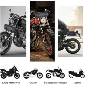 Bolsa de herramientas de motocicleta personalizada Universal transpirable impermeable PU cuero manillar almacenamiento sillín bolsa resistente Rider bolsa - Product Image 2