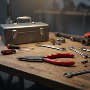 Alicates de punta larga Knipex con mangos cromados, mordazas trapezoidales recubiertas de plástico y superficies de agarre moleteadas - Product Image 3