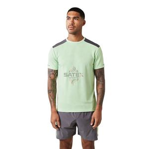 Conjunto de Verano de Alta Calidad, 100% Algodón, Transpirable, Informal, para Hombre, Camiseta de Manga Corta y Pantalones Cortos, Color Personalizado, Tela de 300g - Product Image 1