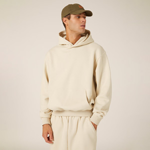 New Arrival Men Sweat-Suit Set Long Sleeve Pullover Boxy Fit <b>Hoodie</b> high waist jogger pant Set Cotton/<b>Polyester</b> Tracksuits Men - Product Image 4