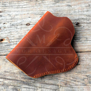 Étui de ceinture tactique en cuir véritable marron sur mesure de haute qualité, dissimulé, ultra-résistant, ajustement universel - Product Image 4