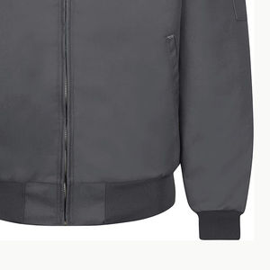 Chaqueta de bombardero de hombre con estampado de logotipo personalizado de alta calidad, el mejor diseño, soporte transpirable de secado rápido, Material de lona negra de retazos - Product Image 5