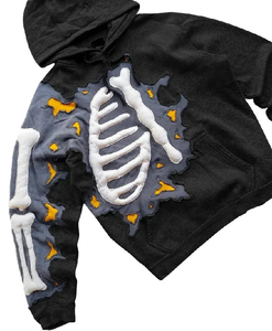 Sweats à capuche personnalisés avec impression en relief, manches longues, tendance et élégants, respirants, pour hommes - Product Image 6