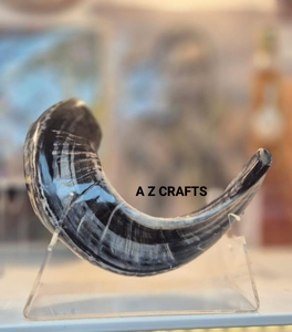 Venta al por mayor Kosher Shofar Cuerno de carnero grande Instrumento musical Pulido natural Utilizado para fines religiosos judíos - Product Image 1