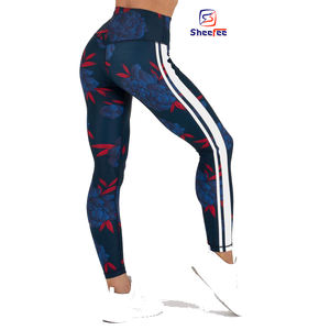 Lo último de 2025, pantalones de entrenamiento de gimnasio personalizados para mujer, mallas ajustadas para correr OEM con logotipo en la cintura, precio barato al por mayor - Product Image 4