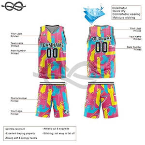 Maillot de basket-ball personnalisé chemises réversibles débardeurs personnalisés adultes et enfants ajouter n'importe quel nom d'équipe et numéro gilet de sport durable - Product Image 4