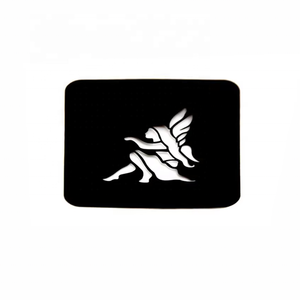 Modèle de lettres et de chiffres en métal OEM, noir mat, gabarit de dessin, <span class=keywords><strong>pochoir</strong></span> - Product Image 3