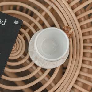 Paquete de posavasos de madera minimalista con soporte Vajilla moderna Alfombrillas para bebidas para oficinas, hogares, posavasos de hospitalidad y piedra - Product Image 1