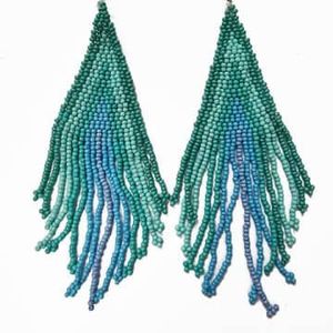 Collier pour femme fait main, nouveau, élégant, long, à franges, avec des perles de graines colorées, personnalisable, en forme de cœur, avec un diamant en perle, tendance principale - Product Image 6