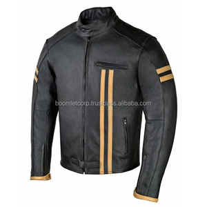 Vente en gros Service OEM Vestes en cuir de moto véritable respirant Veste en cuir de moto de qualité supérieure pour hommes - Product Image 3