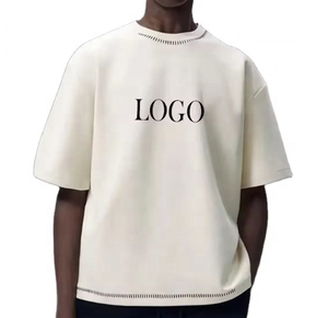 เสื้อยืดบ็อกซี่ลายไหล่ตกเสื้อโอเวอร์ไซส์ลายพิมพ์พัฟเสื้อโอเวอร์ไซส์กราฟิกออกแบบได้ตามต้องการ - Product Image 1