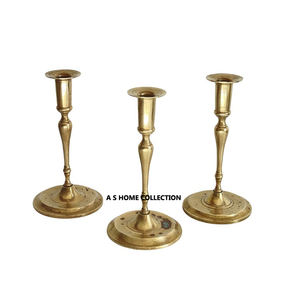 Bougeoirs de luxe de fête royale de conception complexe bougeoir de noël en métal élégant disponible pot de bougie unique en béton - Product Image 3