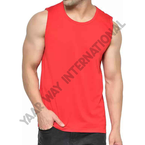 Wholesale 100% Cotton O Neck Tank Top for Men Custom Logo Print Muscle Sleeveless Fitness Gym Sportswear Hole Decoration Knitted - Product Image 1