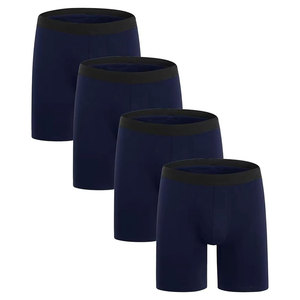 Calzoncillos Bóxer de Algodón 100% de Alta Calidad para Hombre, Sólidos, No Tejidos, Frescos, Cómodos, Transpirables y Elásticos - Product Image 5