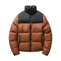 Veste matelassée unie jaune fluo pour homme Manteau d'hiver haute visibilité à fermeture éclair pour temps froid Streetwear isolé et chaud