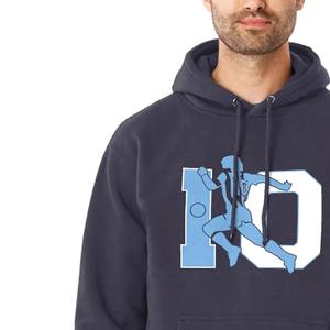 Custom <b>Black</b> Color Full Sleeve Screen Printing <b>Hoodie</b> for <b>Men</b> New Style Embossed <b>Hoodie</b> with Fleece Fabric - Product Image 4