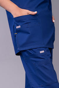 Uniformes de Hospital Rojos Cómodos OEM 2026, Uniformes de Enfermería Unisex de Poliéster y Spandex de Color Amarillo, Suaves, de Manga Corta, para Verano y Spa - Product Image 2