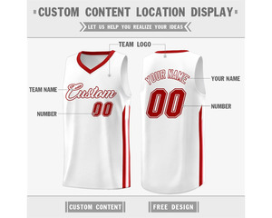 Maillot de basket-ball léger 100% polyester de qualité supérieure chemise grande taille à séchage rapide vêtements de basket-ball imprimés avec logo personnalisé - Product Image 2