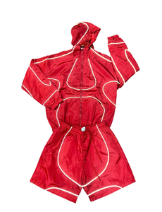 Conjunto Deportivo Ligero, Reflectante y Resistente al Agua, Unisex, 2 Piezas, Chaqueta Cortavientos y Pantalones Cortos para Correr al Aire Libre - Product Image 6