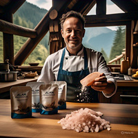 Sal del Himalaya Rosa Claro Orgánica Aprobada por GMP, Gránulos Finos y Gruesos, Empaque Personalizable, para Cocinar, Apoyo Inmunológico y Energía