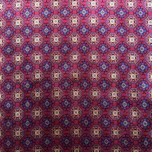 Vintage Eco-Friendly <b>Wool</b> Turkish Rug 6.4x9.9 ft (195x303 Cm) <b>Red</b> Patchwork with Latex Backing - Product Image 5