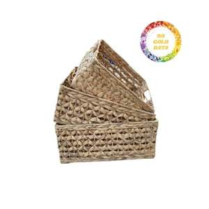 Cesta y bandeja de jacinto de agua para almacenamiento y servicio con alta calidad y precio de fábrica asequible - Product Image 2