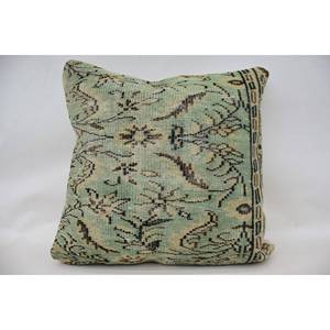 28x28 pouces Beige Paisley Patchwork Laine Oreiller Kantha Style Coussin avec Technique Tissée et Motif Vintage - Product Image 1