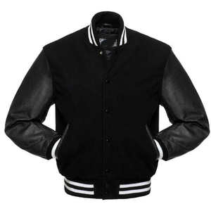 Design personnalisé et motif Street Wear Logo Blank Baseball Jackets 2023 Veste universitaire de qualité supérieure à bas prix - Product Image 1